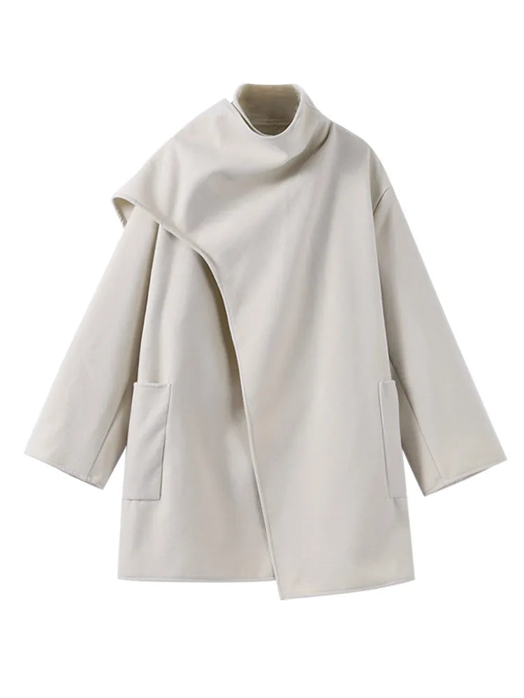Baur Modehaus | Bequem Damen-Asymmetrischer Wollmantel