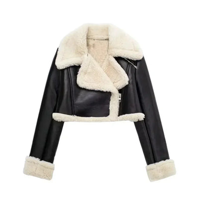 Ximena® | Solide, kurze Lederjacke