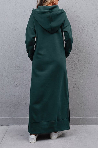 Hoodie Kleid mit seitlichen Schlitzen Caitlyn
