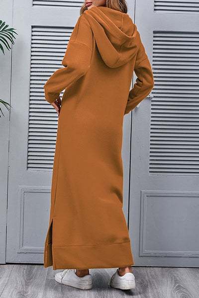 Hoodie Kleid mit seitlichen Schlitzen Caitlyn