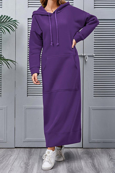 Hoodie Kleid mit seitlichen Schlitzen Caitlyn