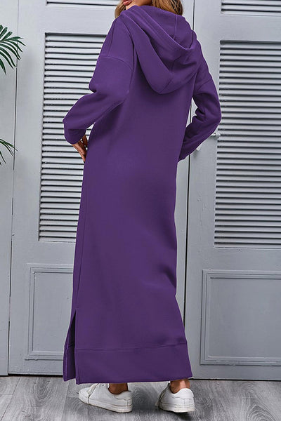 Hoodie Kleid mit seitlichen Schlitzen Caitlyn