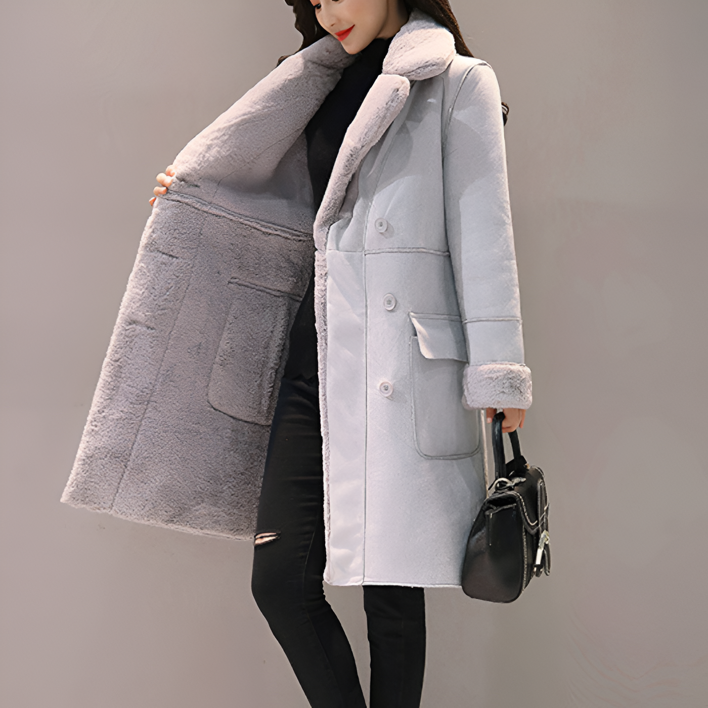 Primrose | Warm gefütterte Damen-Winterjacke aus Samt
