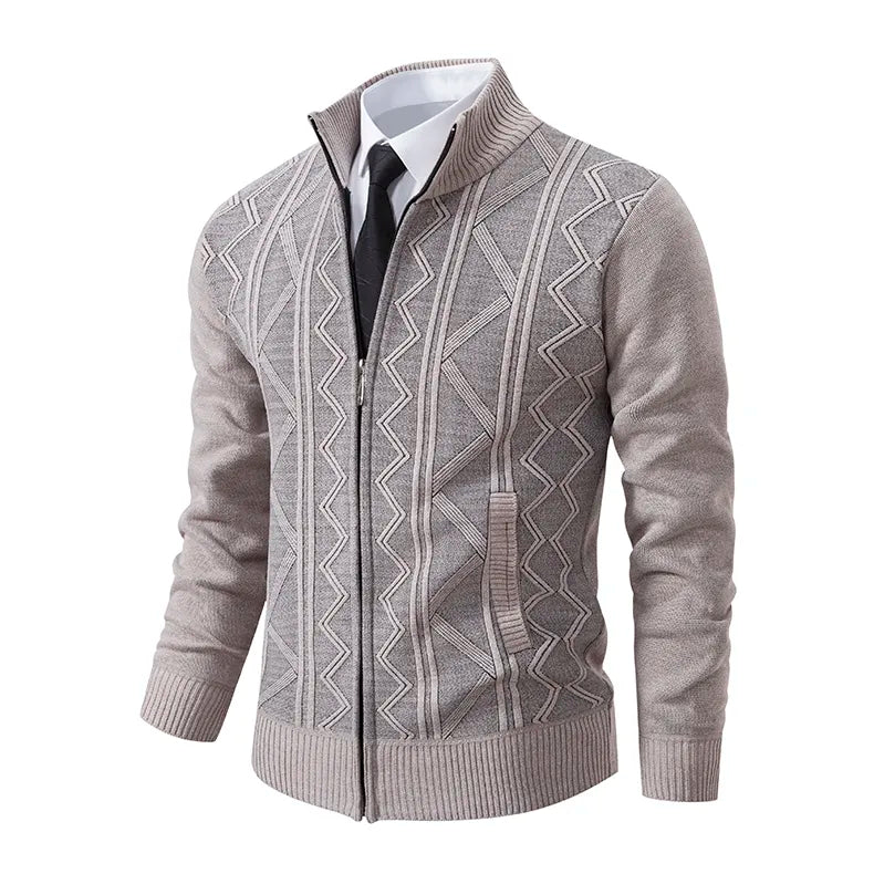 Herren Strickjacke mit Reißverschluss Tobin