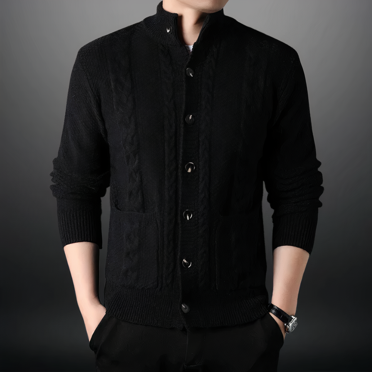 Modischer Strickcardigan für Herren Toby