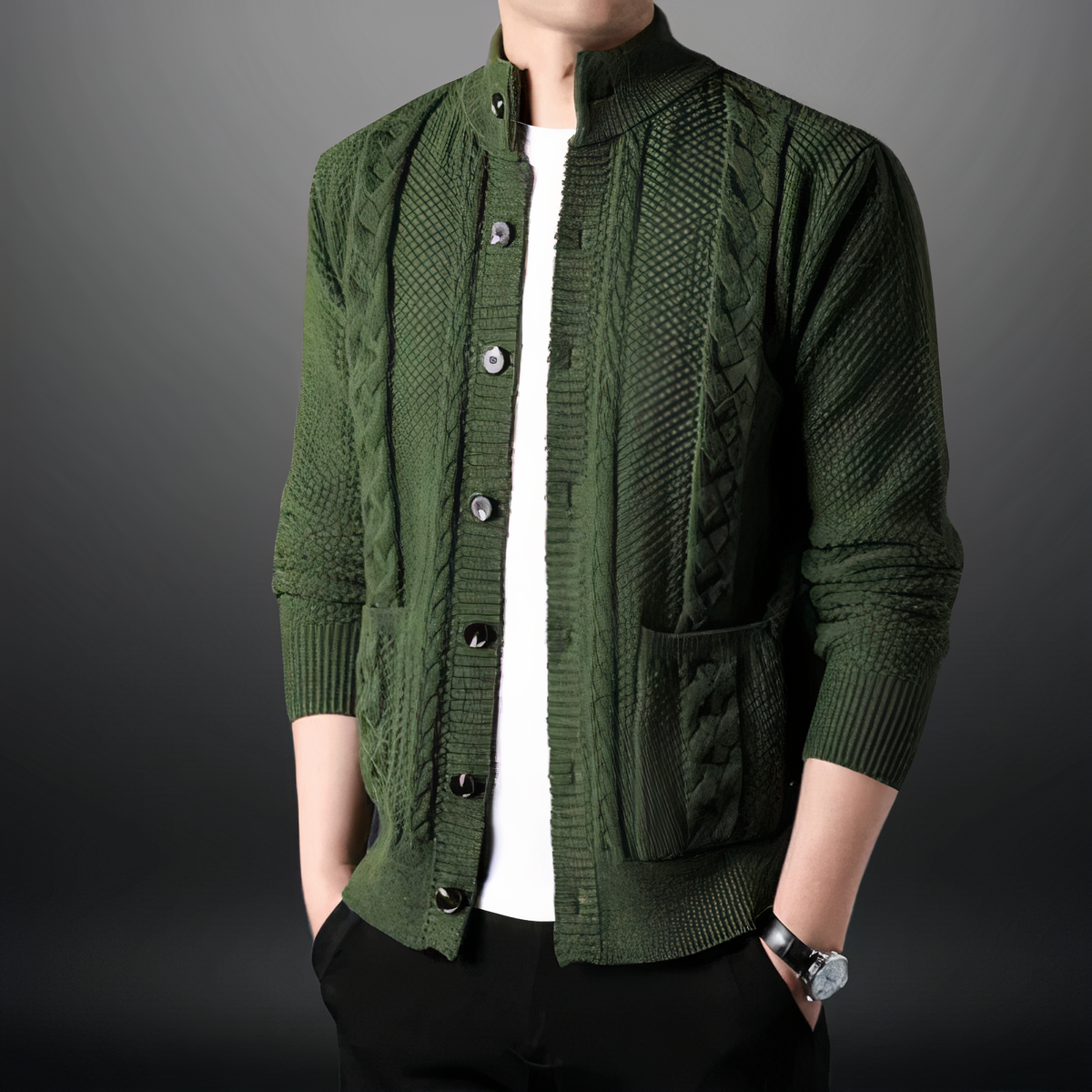 Modischer Strickcardigan für Herren Toby