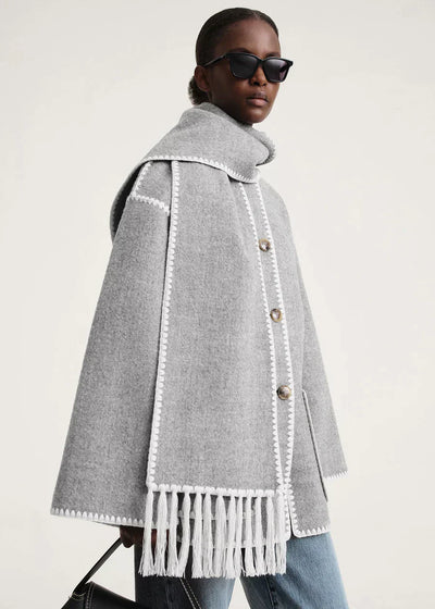 Fiona® | Premium-Jacke mit Seidenschal