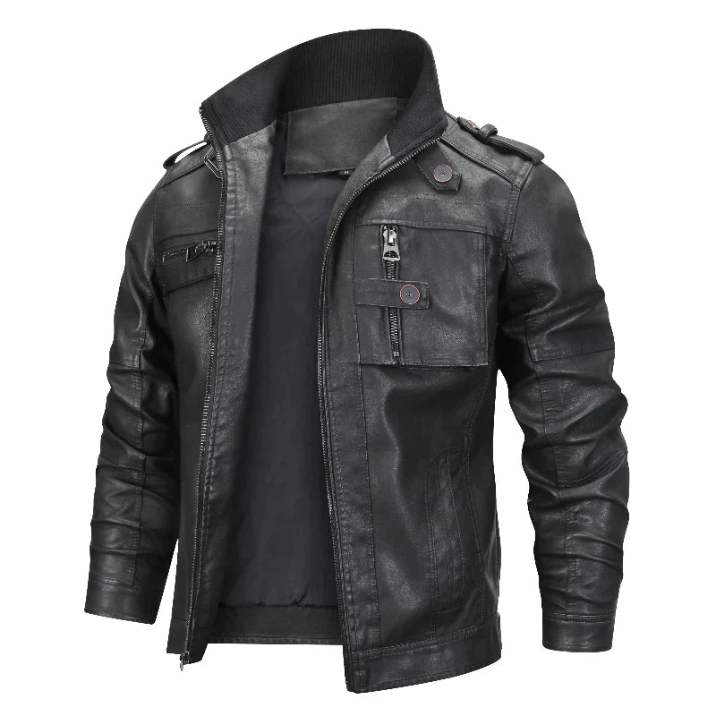 Lederjacke im klassischen Stil Trey