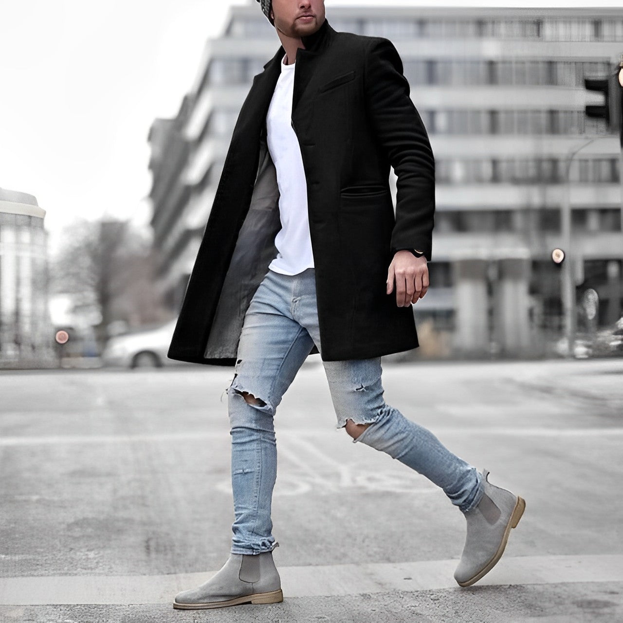 Eleganter Blazer Mantel für Herren Jonty