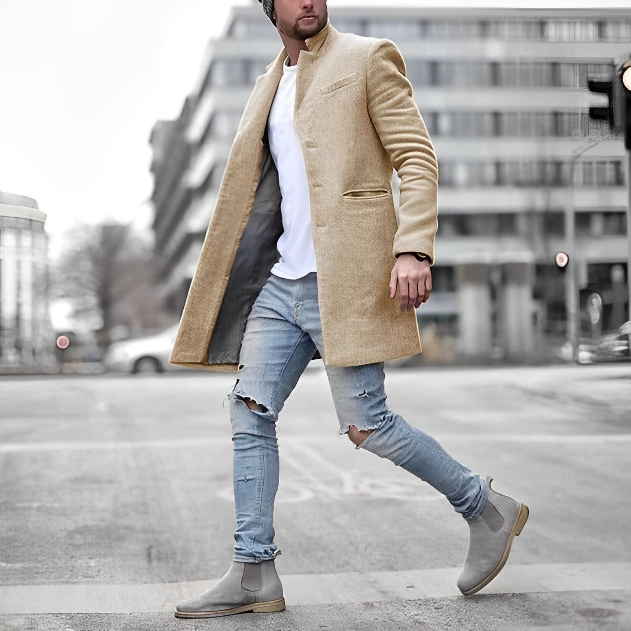 Eleganter Blazer Mantel für Herren Jonty