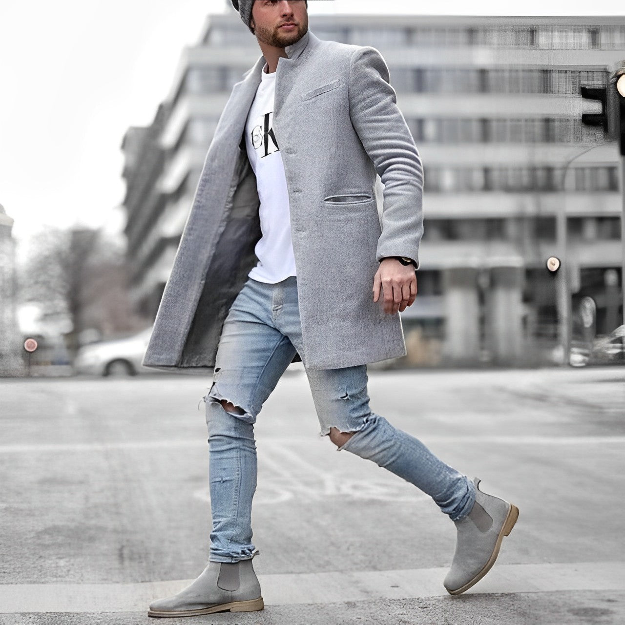 Eleganter Blazer Mantel für Herren Jonty
