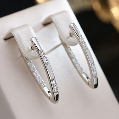 Elegante Zirkonia Damen Ohrringe