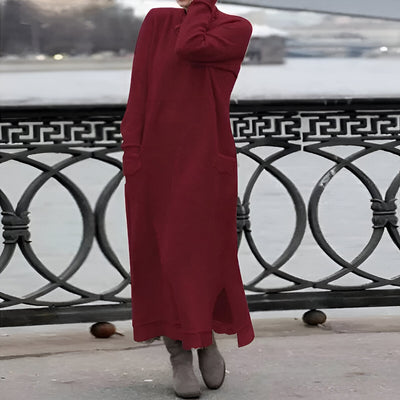 Cornelia | Gemütliches Samt Sweatshirt Kleid