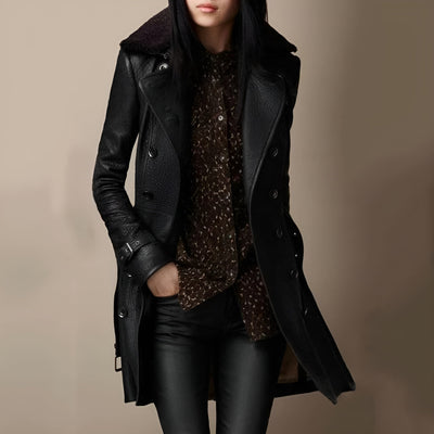 Berenice® | Leder-Trenchcoat
