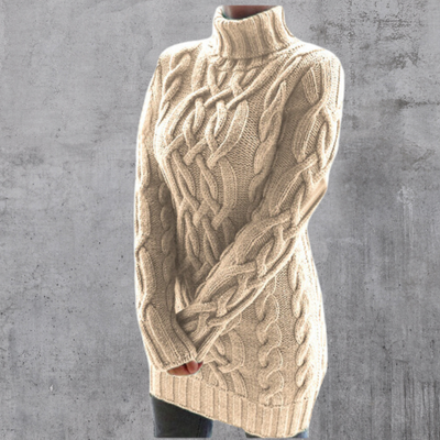 Rosa® | Eleganter und warmer langer Rollkragenpullover