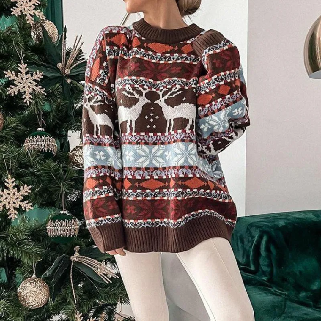 Trendiger Weihnachtspullover für Damen