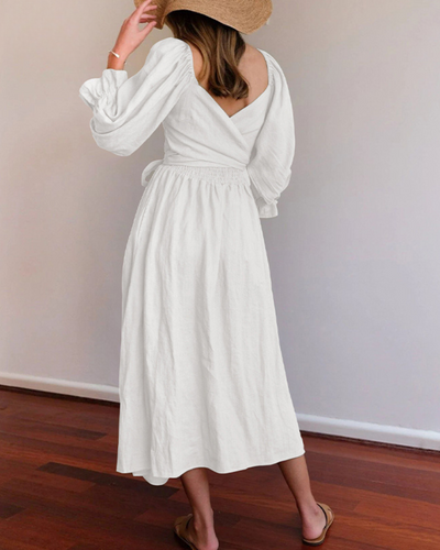 OPHELIA - Französisches Kleid mit Rüschenärmeln