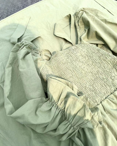 OPHELIA - Französisches Kleid mit Rüschenärmeln