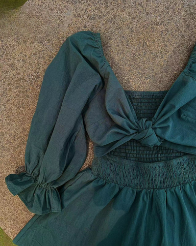 OPHELIA - Französisches Kleid mit Rüschenärmeln