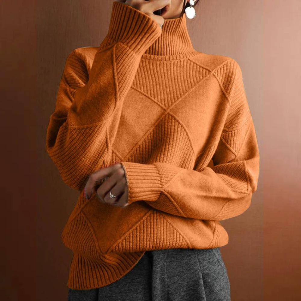 Christina® | Strukturiertes Rollkragenpullover