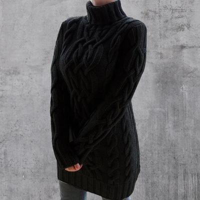 Rosa® | Eleganter und warmer langer Rollkragenpullover
