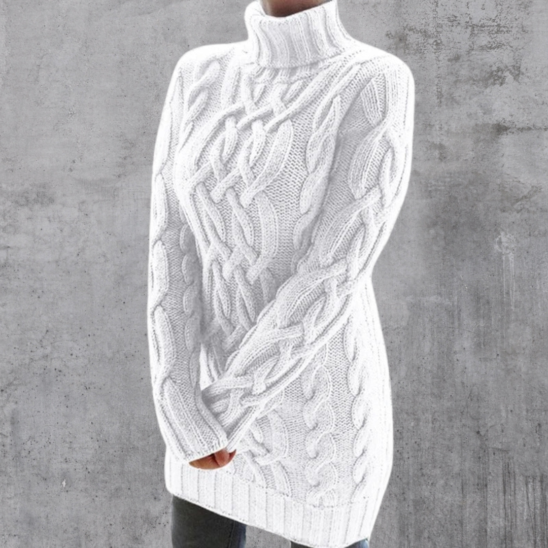 Rosa® | Eleganter und warmer langer Rollkragenpullover