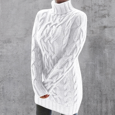 Rosa® | Eleganter und warmer langer Rollkragenpullover