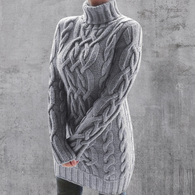 Rosa® | Eleganter und warmer langer Rollkragenpullover