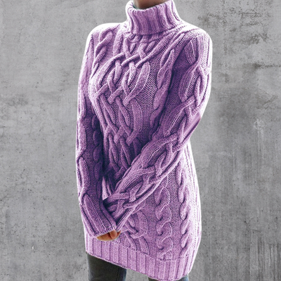 Rosa® | Eleganter und warmer langer Rollkragenpullover
