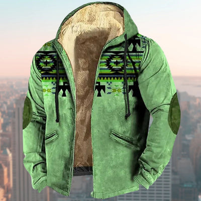 Kapuzenjacke mit Tribal Muster Valor