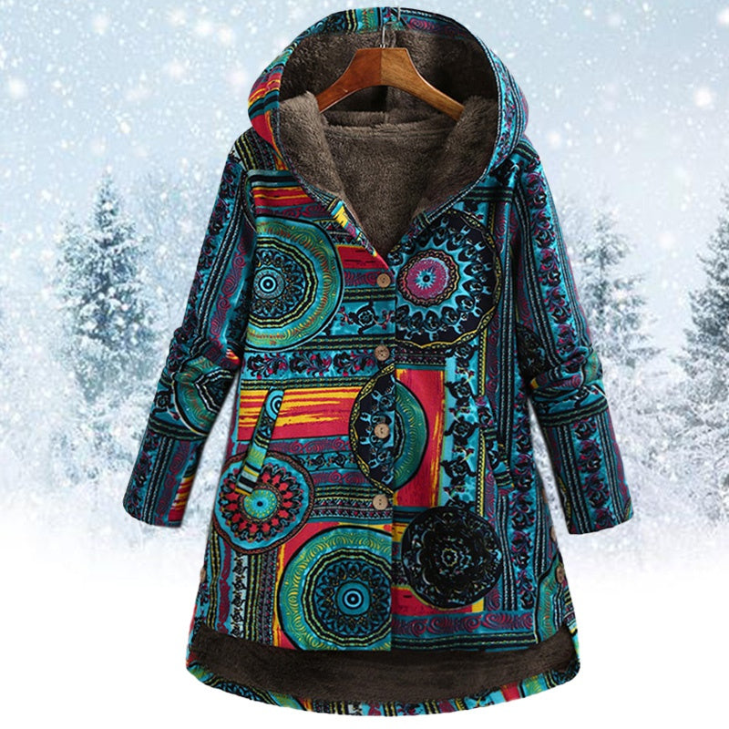 Adriana® | Geblümte Jacke mit Kapuze