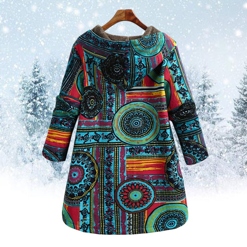 Adriana® | Geblümte Jacke mit Kapuze