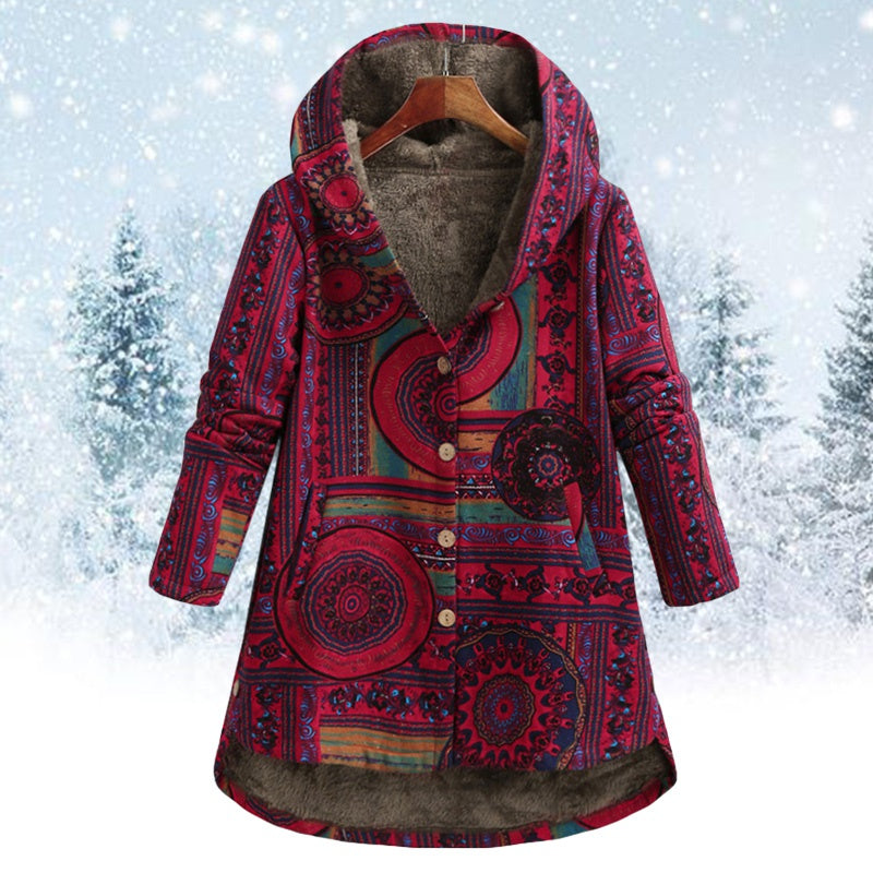 Adriana® | Geblümte Jacke mit Kapuze