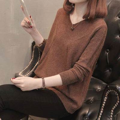 Ronja | Winter Pullover mit V-Ausschnitt für Frauen