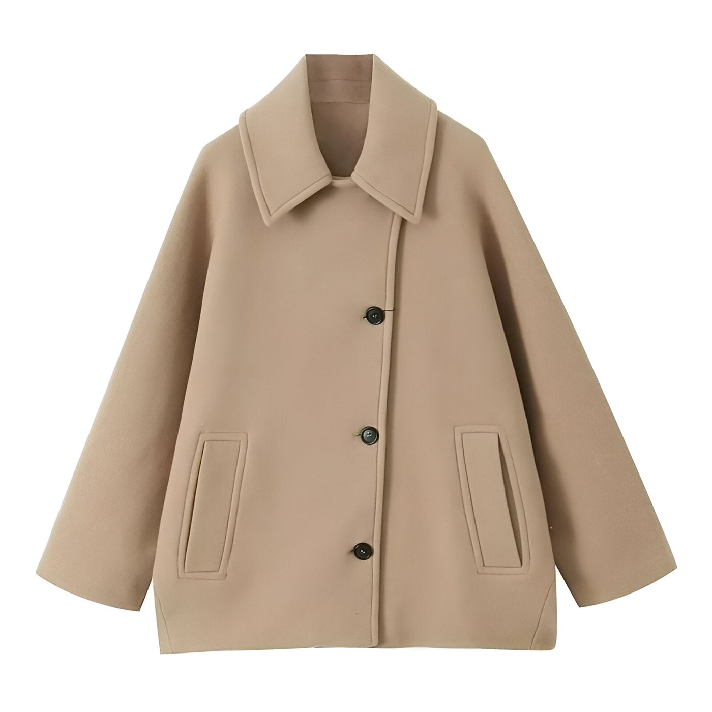 Franziska | Elegante Oversized Wolljacke