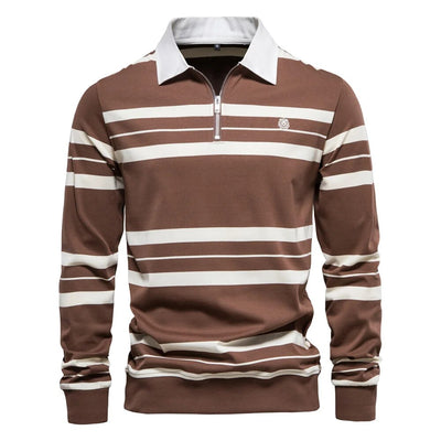 Langärmeliges Poloshirt für Herren Wade
