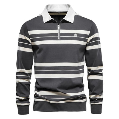 Langärmeliges Poloshirt für Herren Wade