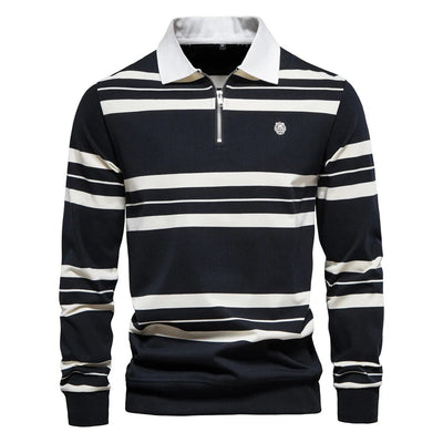 Langärmeliges Poloshirt für Herren Wade