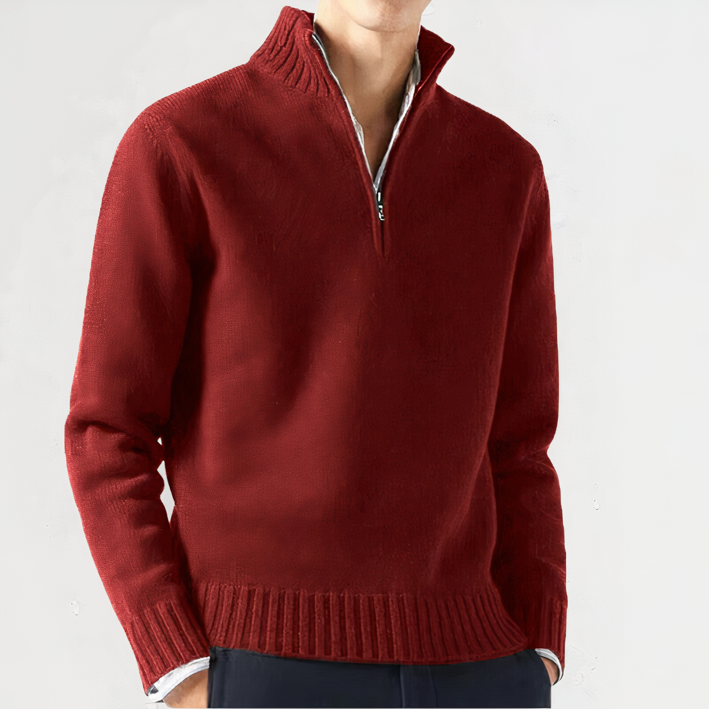 Kuschelwarmer Viertel Zip Pullover Wilbur