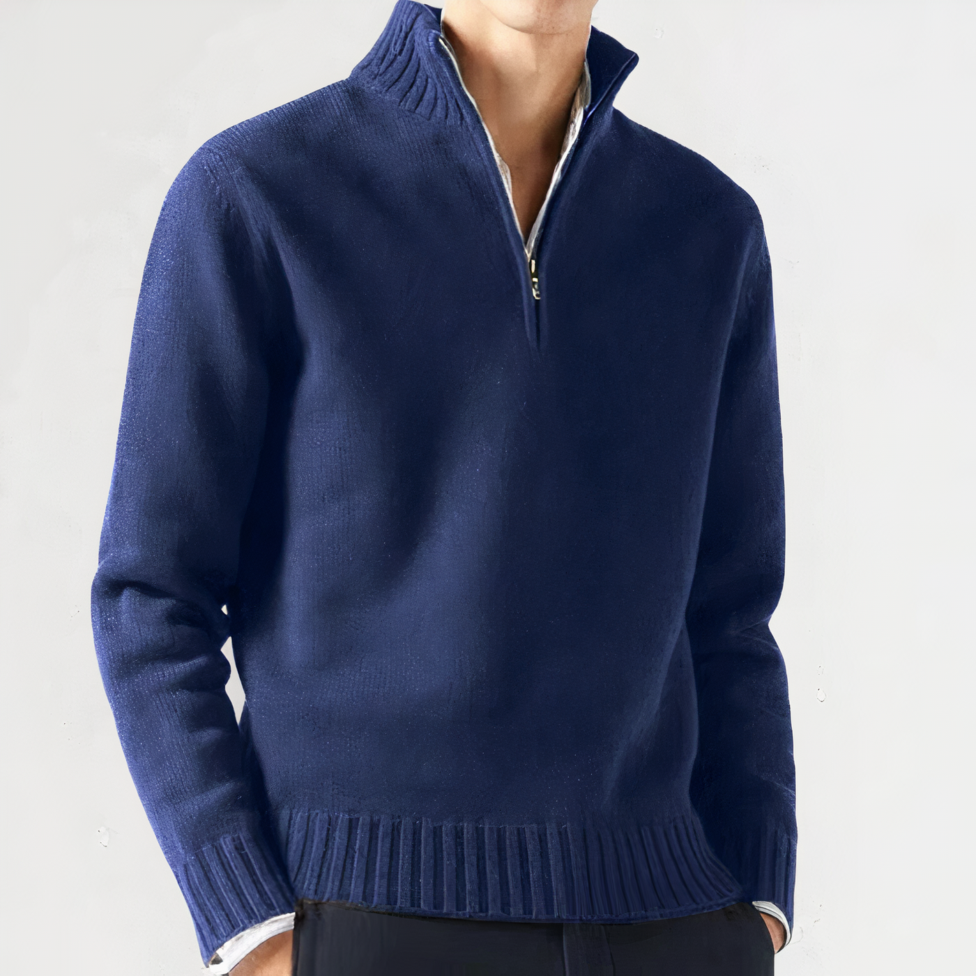 Kuschelwarmer Viertel Zip Pullover Wilbur