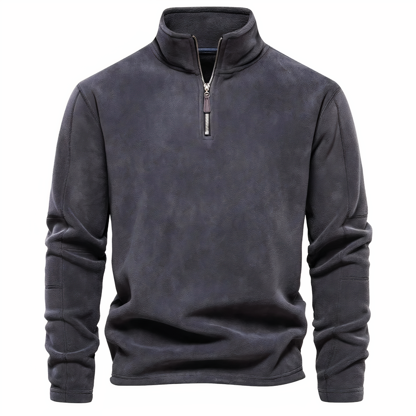 Fleece Pullover mit Kragen und Reißverschluss Xavier