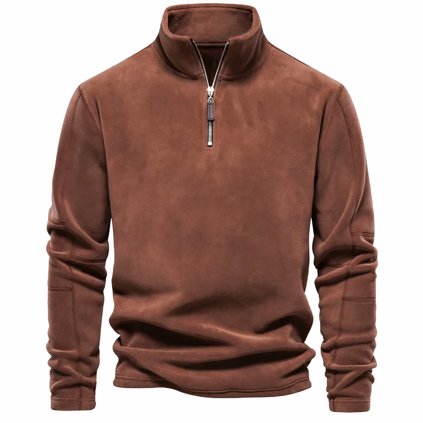 Fleece Pullover mit Kragen und Reißverschluss Xavier