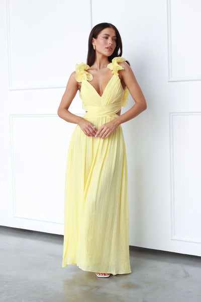 Vanessa - Elegantes rückenfreies Maxikleid