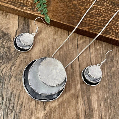 Elegante Vintage Damen Schmuckset mit Choker und Ohrringe