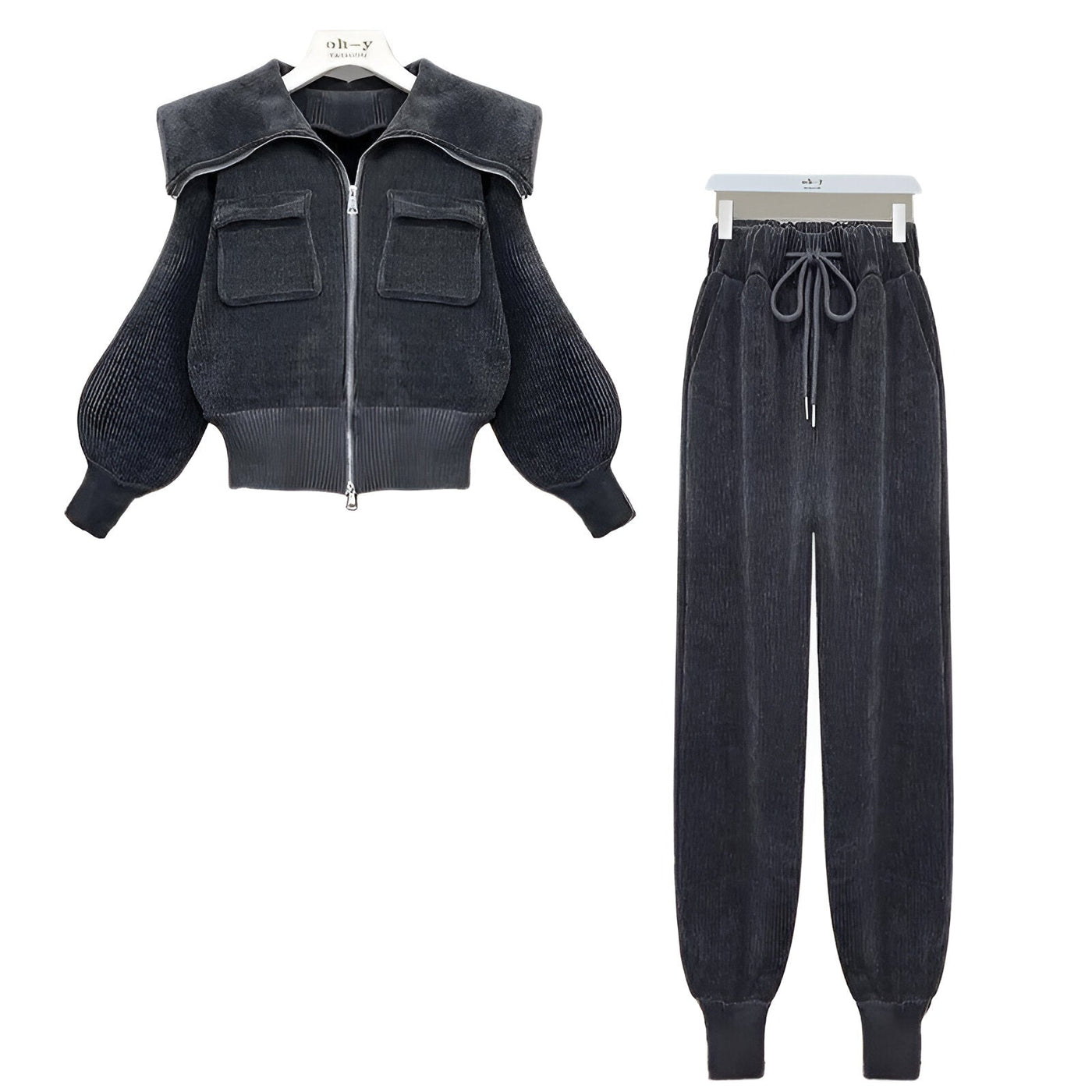 Fiona | Mühelos schickes Corduroy Zwei-Teile Set