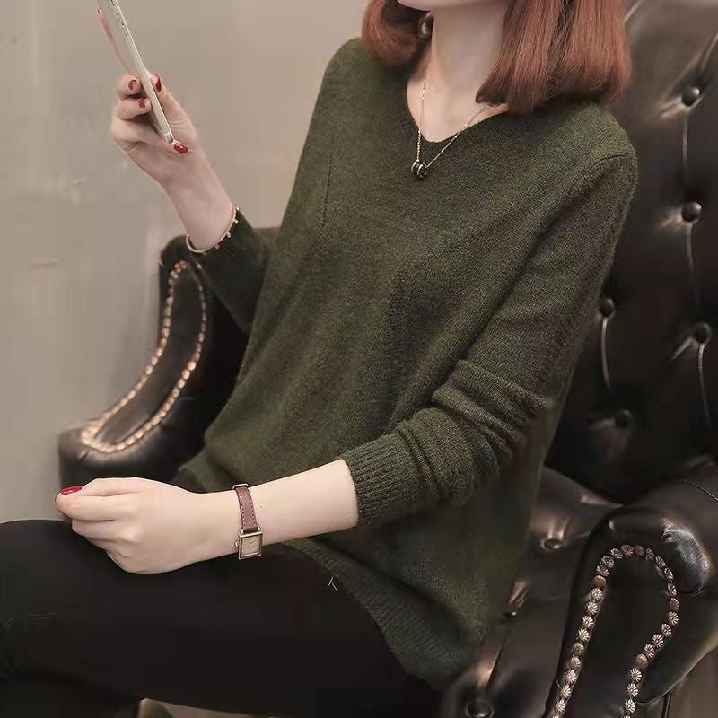 Ronja | Winter Pullover mit V-Ausschnitt für Frauen