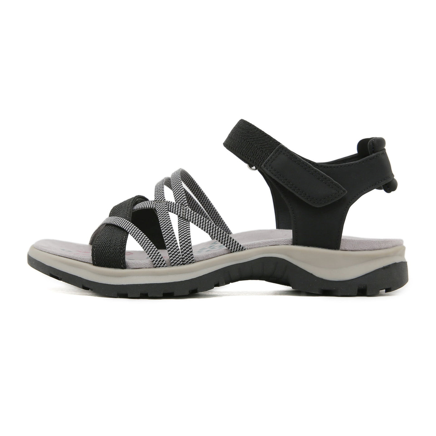 Zoé- Damen Wandersandalen mit variablen Riemen und Fußbetttechnologie