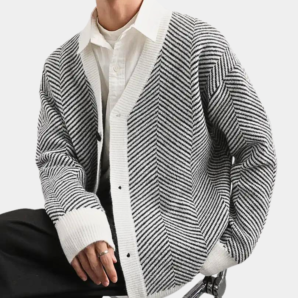 Trendige Strickjacke für Herren