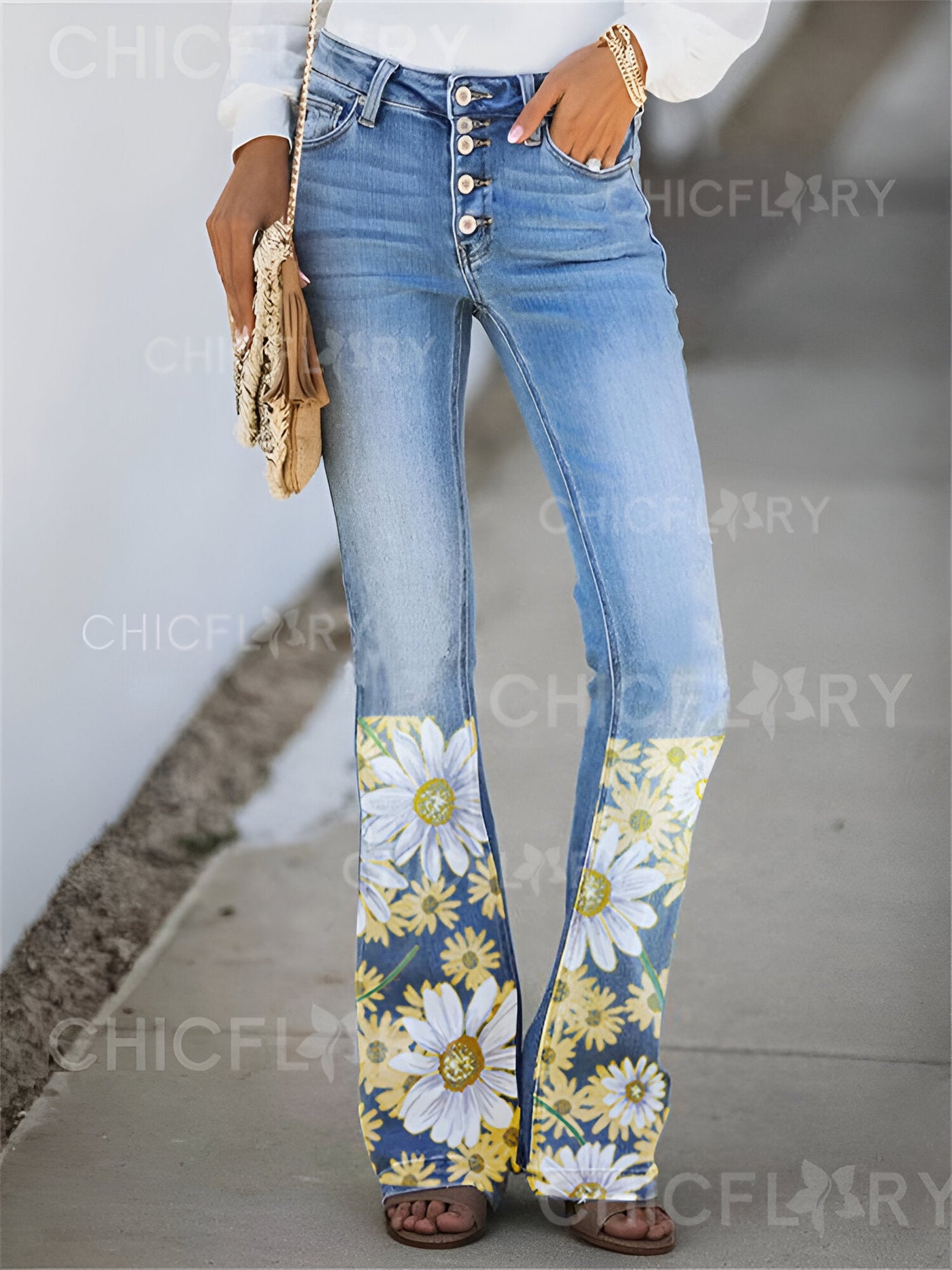 Sandra| Mode Slim Fit Jeans für Frauen