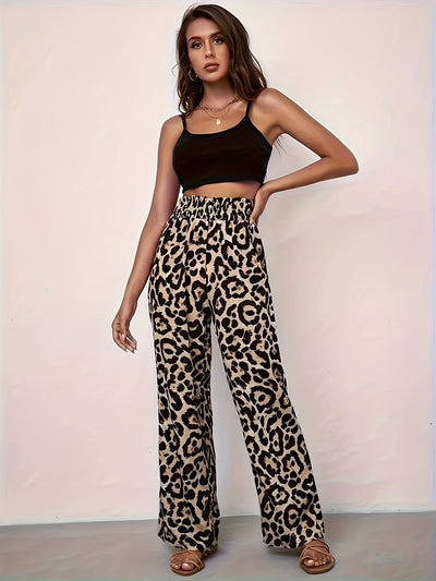 Dolores® | Hose mit weitem Bein und Leopardenmuster